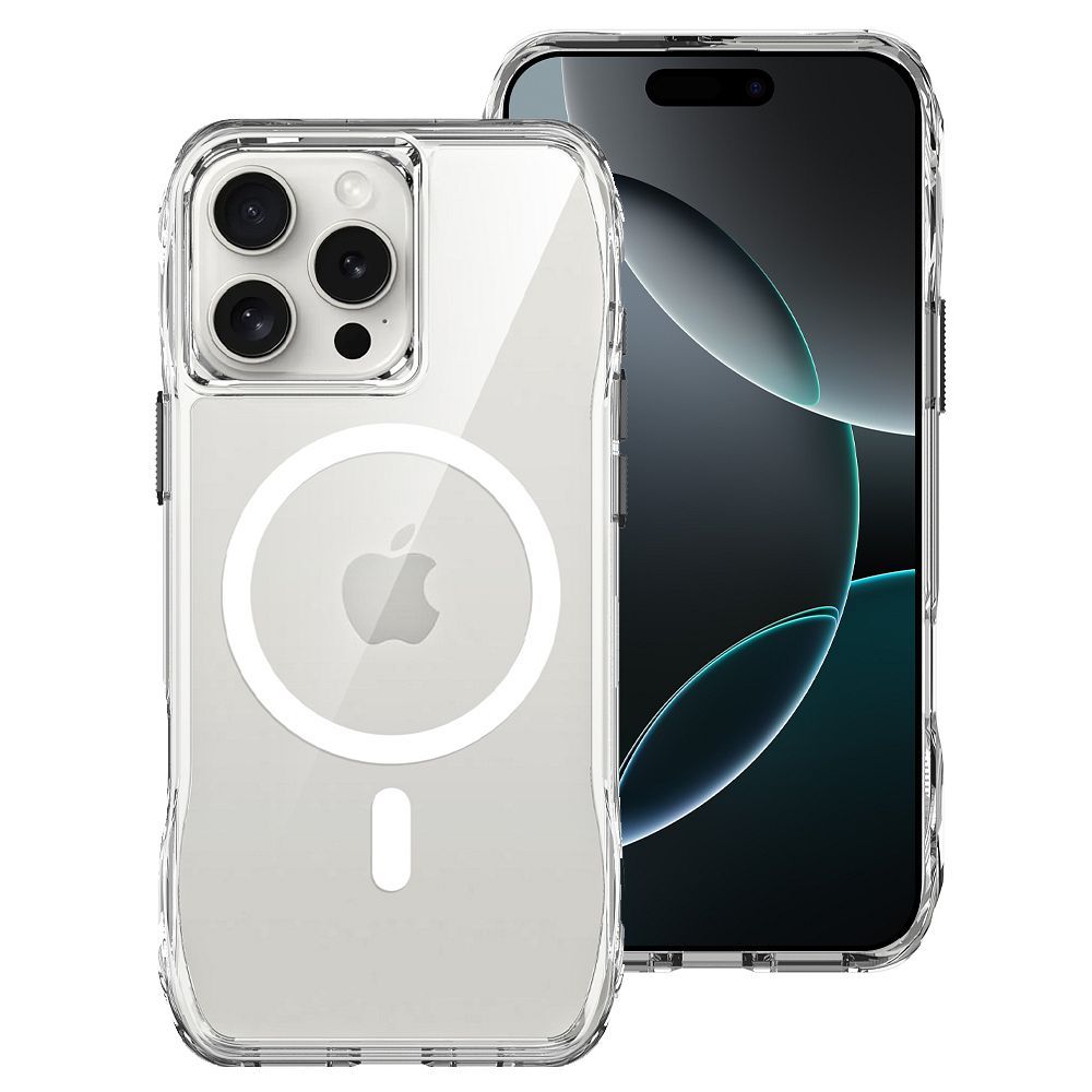 ROAR case SLIM DEFENDER compatible koos MagSafe jaoks IPHONE 15 Pro läbipaistev