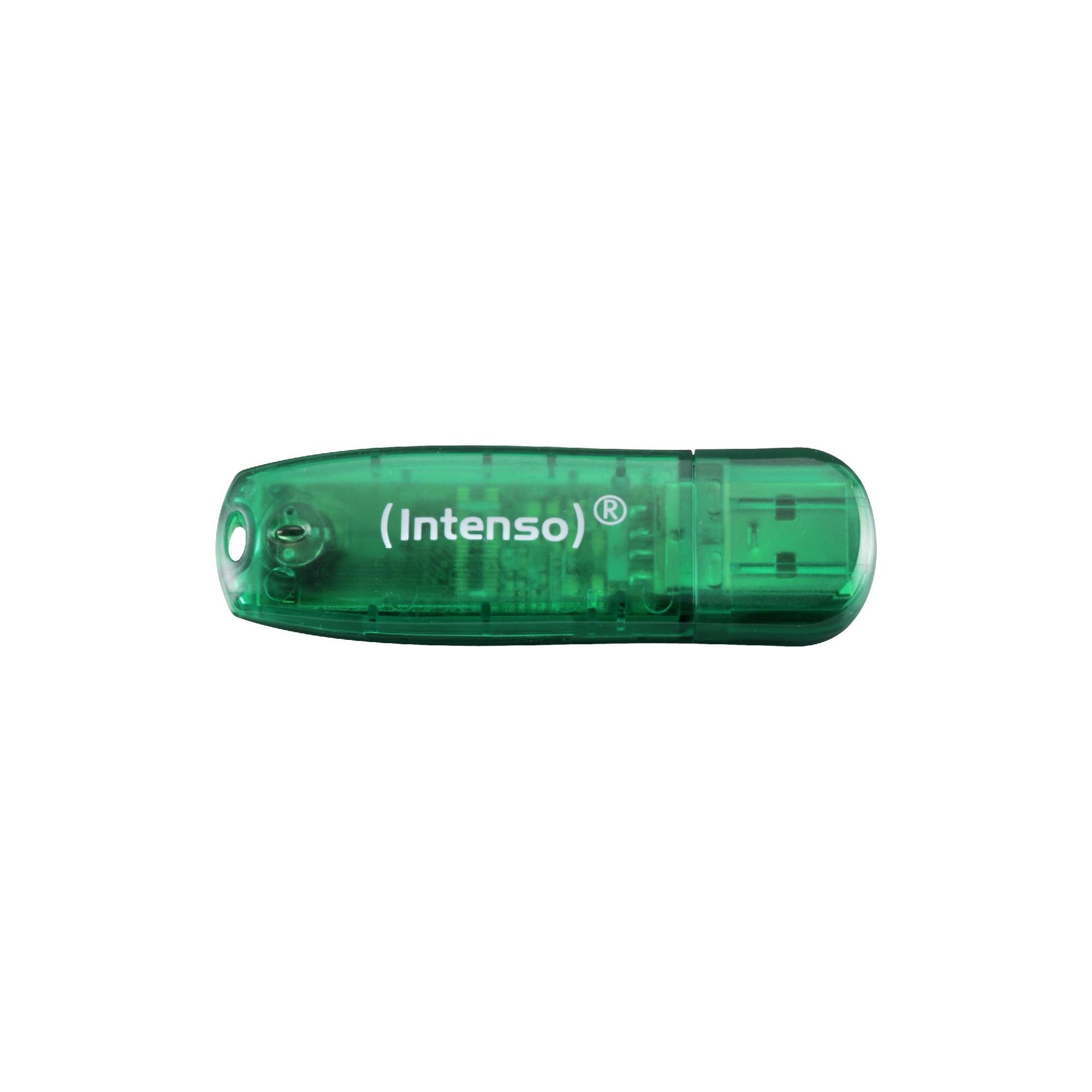 USB mälupulk USB2 8GB roheline Intenso