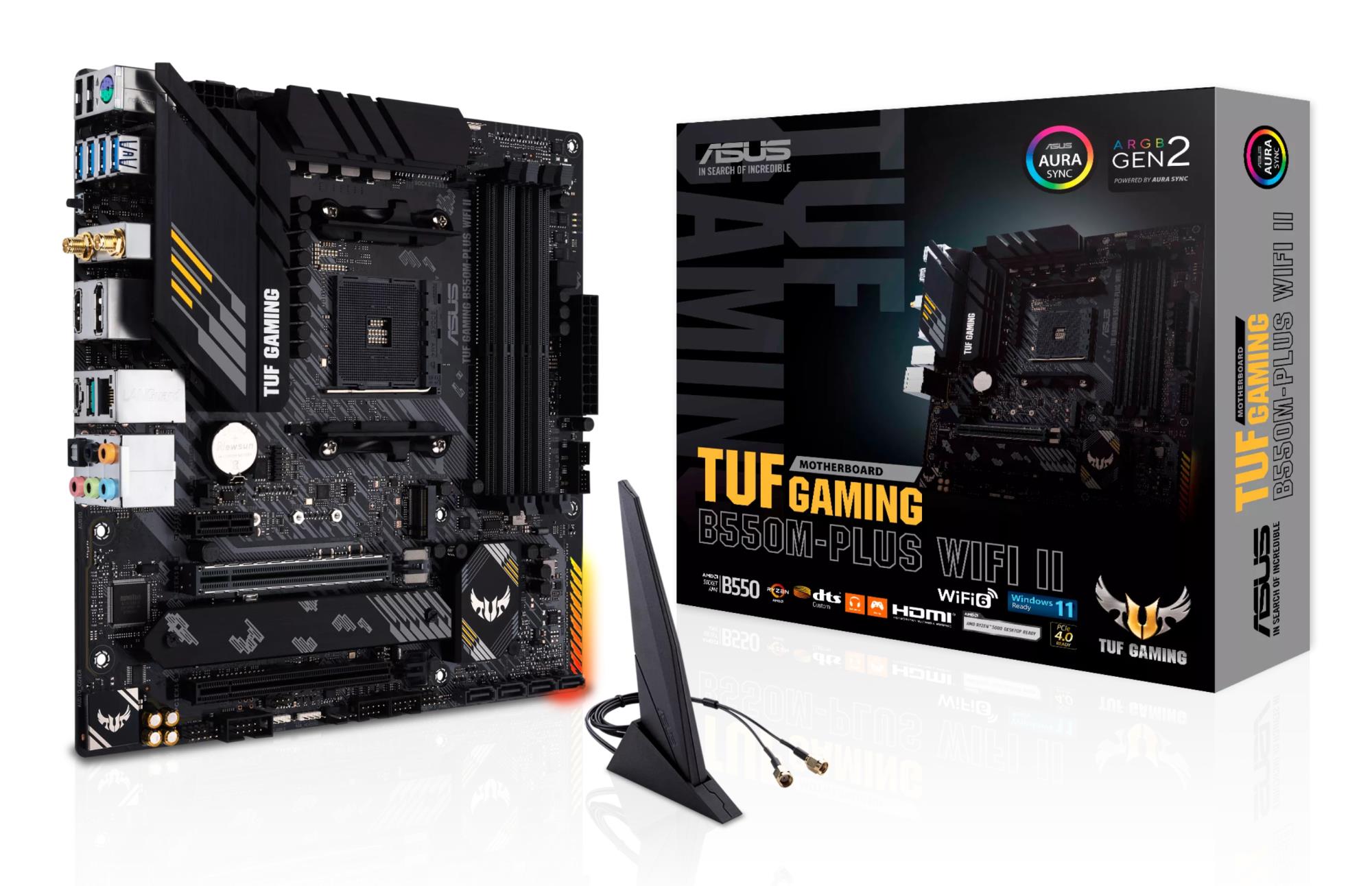 Emaplaat ASUS TUF Gaming B550M-Plus WiFi II SAM4 Micro-ATX DDR4