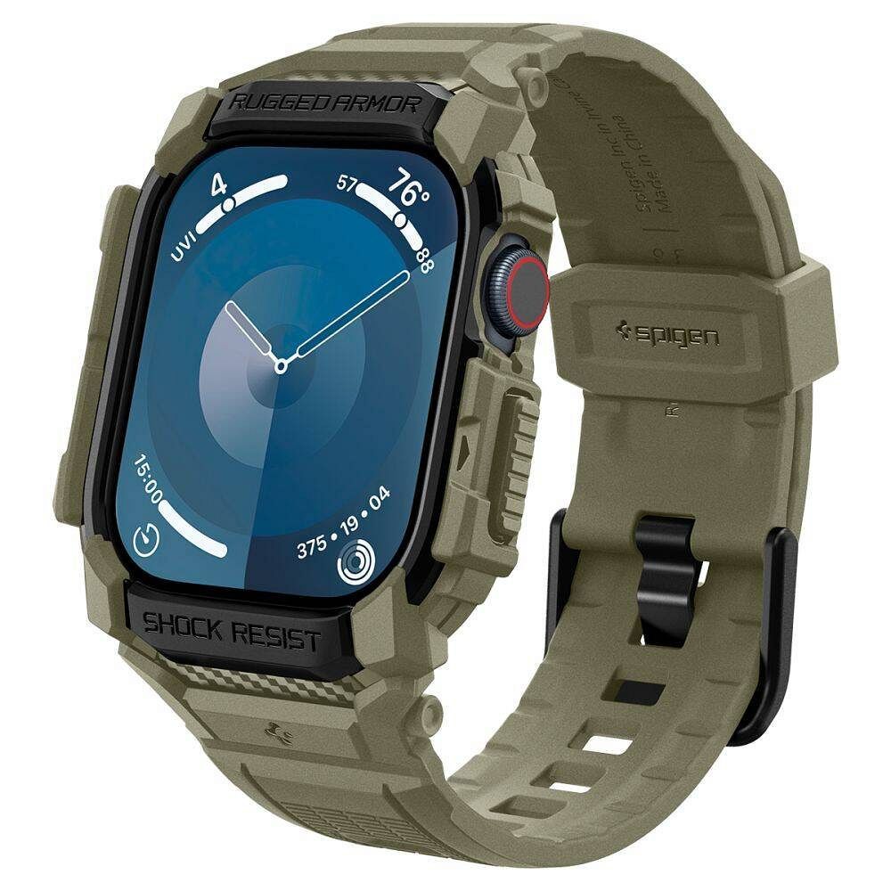 SPIGEN ümbris RUGGED ARMOR "PRO" jaoks APPLE Watch 10 (46 mm) vintage khaki