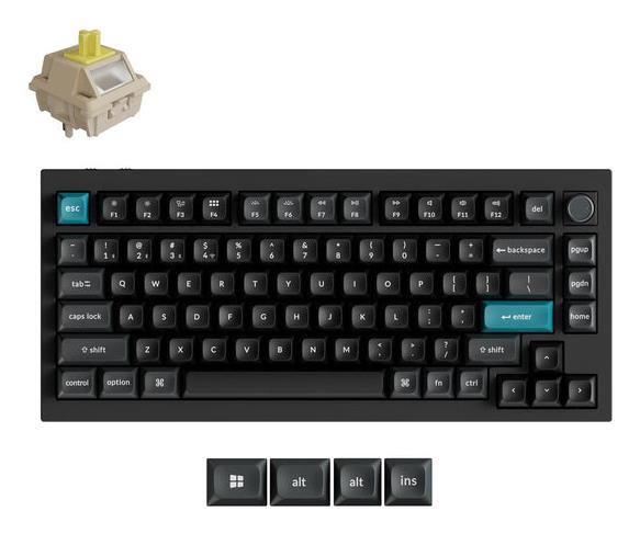 Juhtmevaba klaviatuur KEYCHRON Q1 Ultra Black Q1U-M4