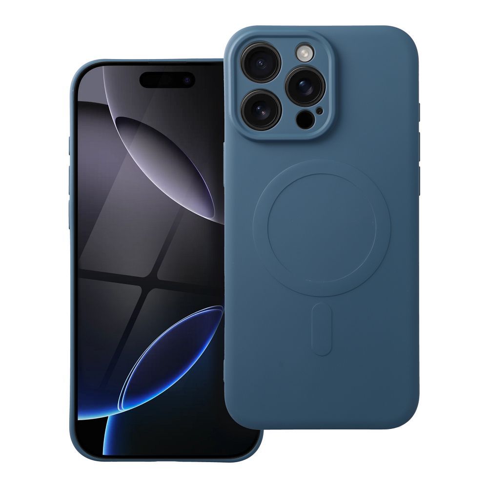SILICONE MAG ÜMBRIS compatible with MagSafe jaoks IPHONE 16 Pro Max sinine
