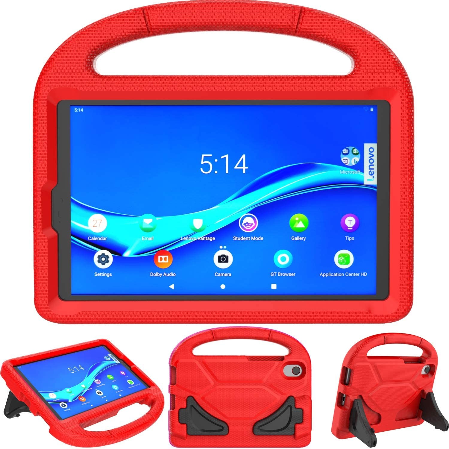 Ümbris Shockproof Kids Samsung X200/X205 Tab A8 10.5 2021 punane