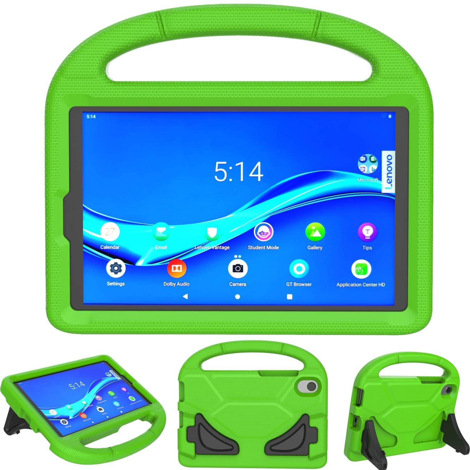 Ümbris Shockproof Kids Samsung X200/X205 Tab A8 10.5 2021 roheline