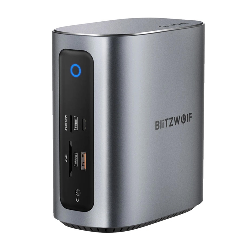 Blitzwolf BW-TH15 17in1 Dokkimisjaam 2xHD+DP+4xC+3xUSB 3.0+USB 3.1+C 3.2+C PD+RJ45+micro SD+SD+3.5mm Audio