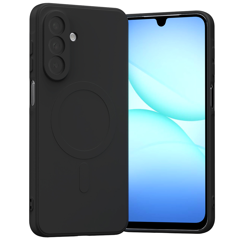 Mercury Semi-Silicone MagSafe ümbris Samsung Galaxy A17 jaoks, must