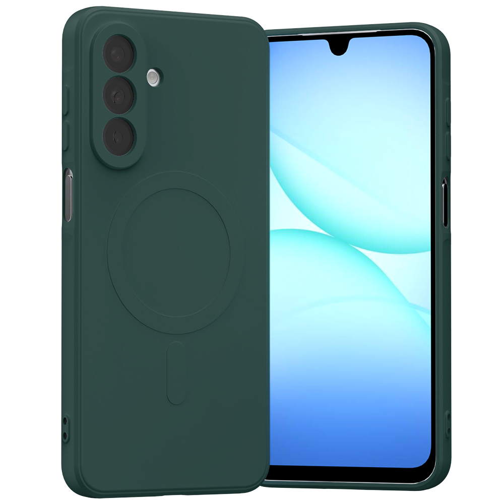 Mercury Semi-Silicone MagSafe ümbris Samsung Galaxy A17 jaoks, roheline