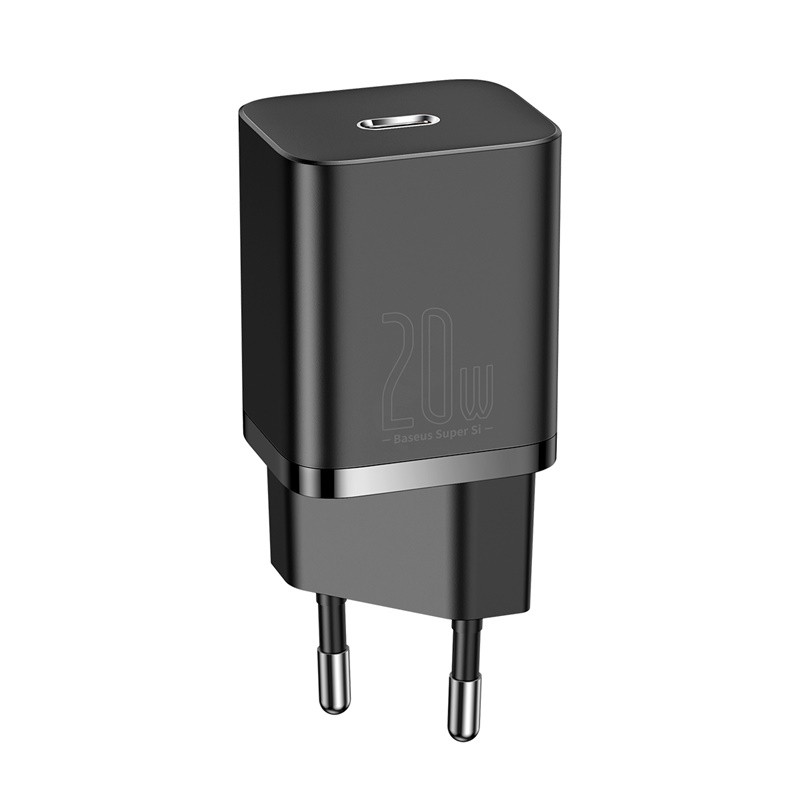 Baseus Super Si 20W USB-C laadija, valge (CCSUP-B02)