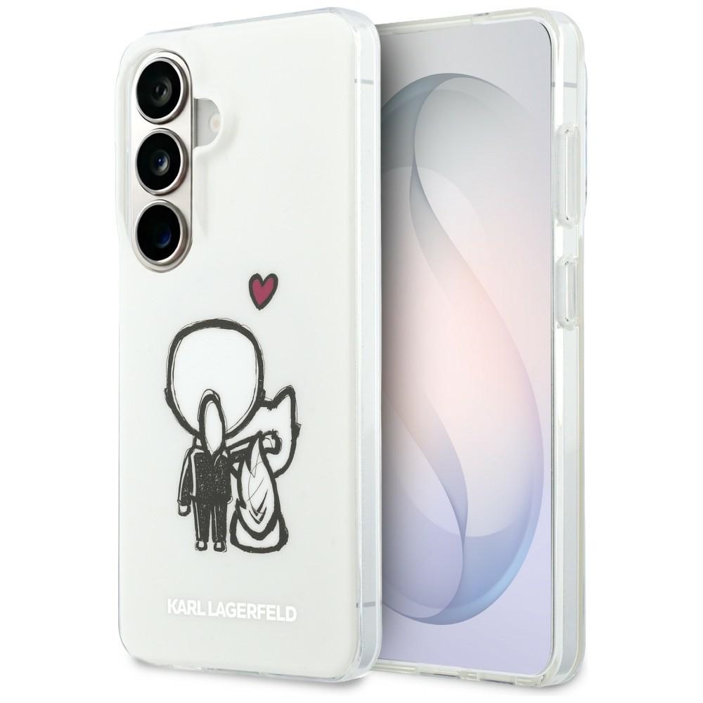 Karl Lagerfeld ümbris IML Karl ja Choupette MagSafe Samsung Galaxy S26 jaoks läbipaistev