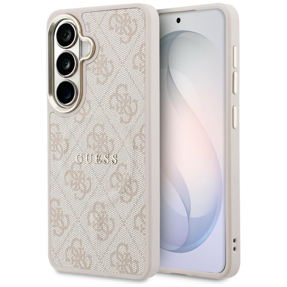 Guess ümbris 4G Embossed Ring MagSafe Samsung Galaxy S26 jaoks roosa