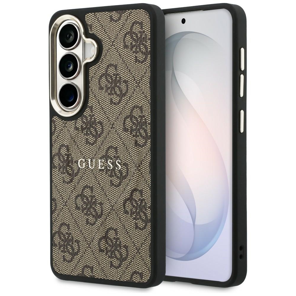 Guess ümbris 4G Embossed Ring MagSafe for Samsung Galaxy S26 Plus pruun