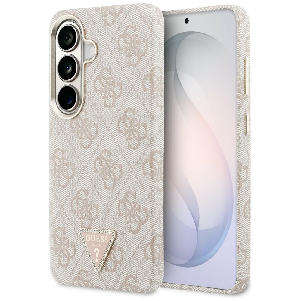 Guess ümbris 4G Triangle Logo MagSafe for Samsung Galaxy S26 roosa