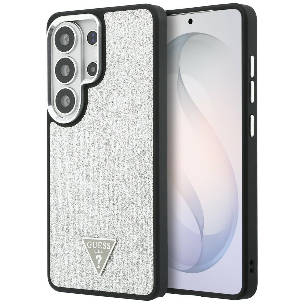 Guess ümbris Fixed Glitter Triangle MagSafe for Samsung Galaxy S26 Ultra hõbedane