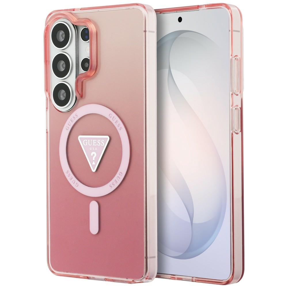 GUESS ümbris for SAMSUNG S26 Ultra GUHMS26LHGTMLCGP (Magnetic IML Gradient Triangle) roosa