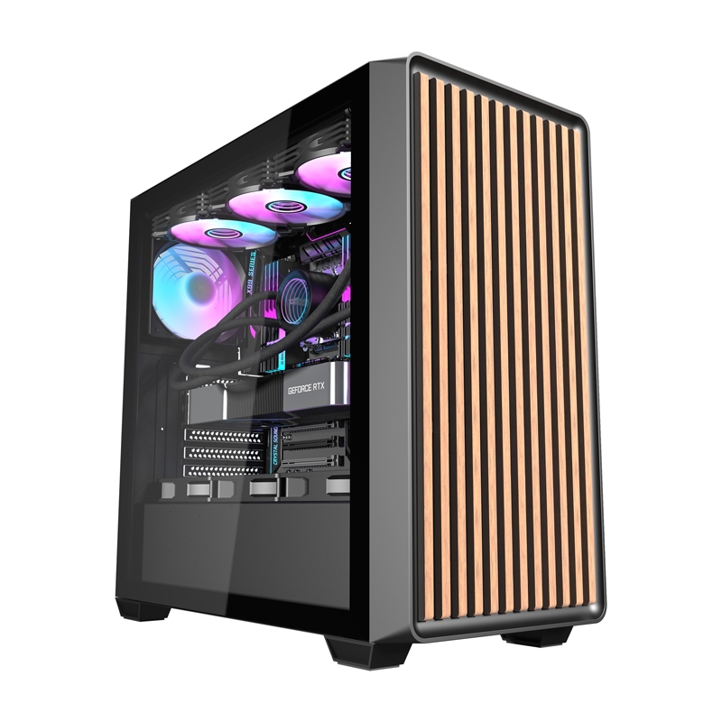 Darkflash DS900WD computer ümbris (must) + 4 fans