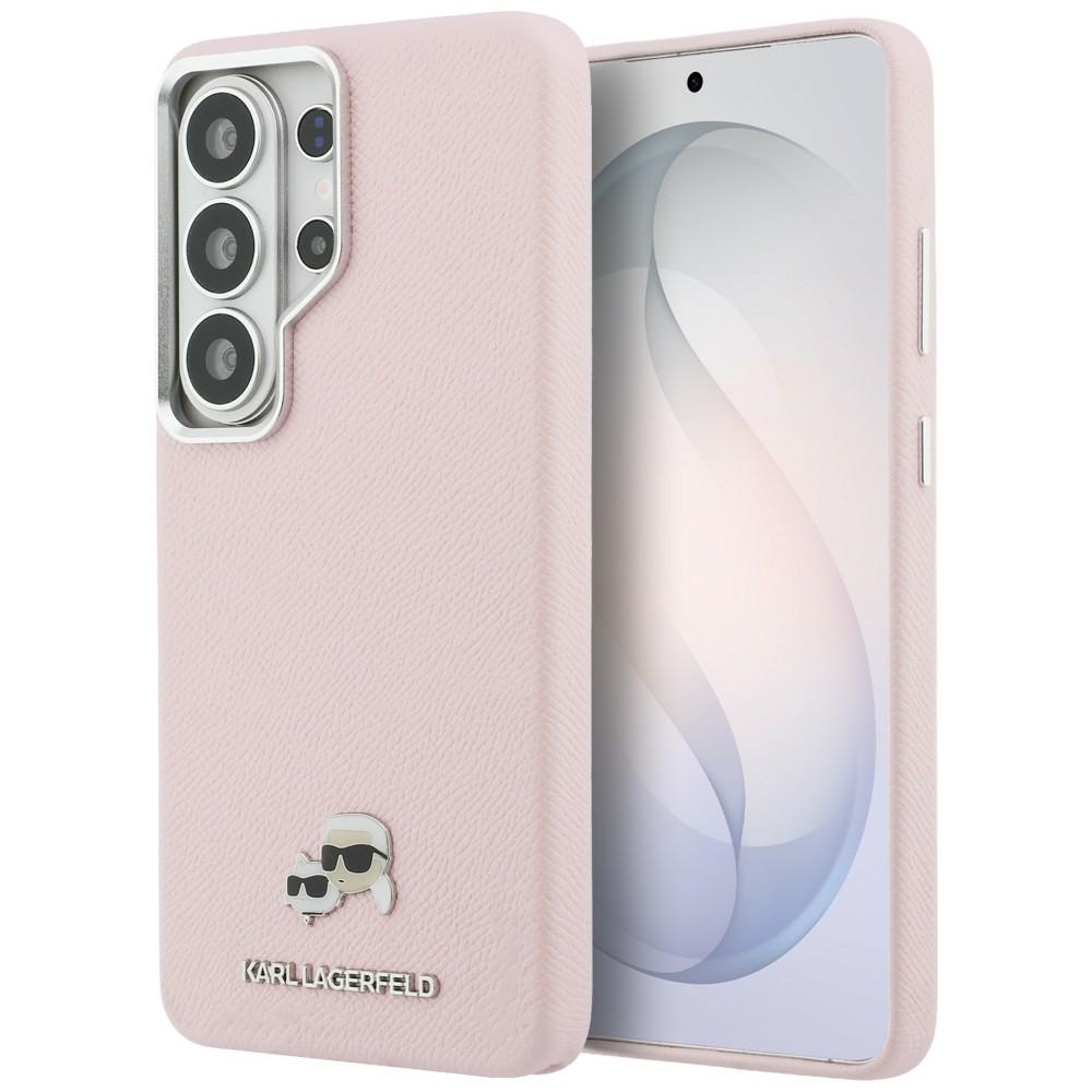 Karl Lagerfeld ümbris Saffiano KC Metal Logo MagSafe Samsung Galaxy S26 Ultra roosa