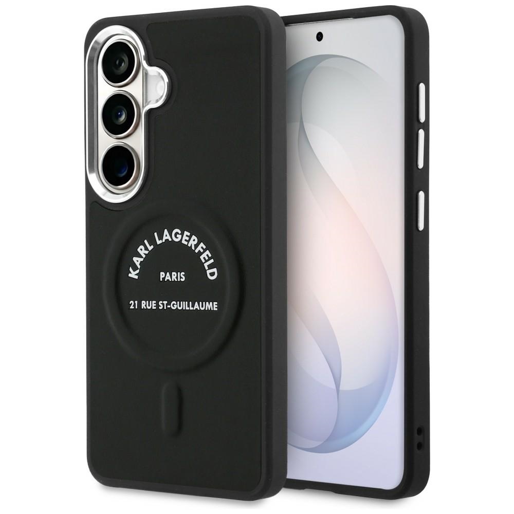 Karl Lagerfeld ümbris Embossed Ring RSG Logo MagSafe Samsung Galaxy S26 must