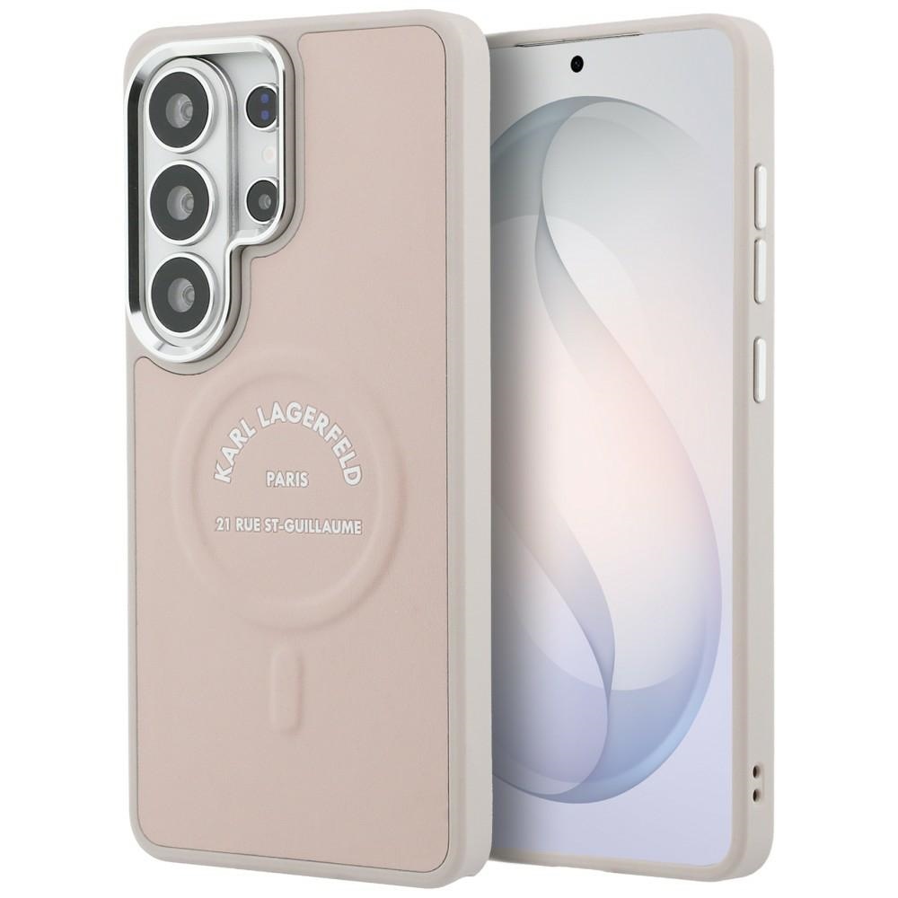 Karl Lagerfeld ümbris Embossed Ring RSG Logo MagSafe Samsung Galaxy S26 Ultra roosa