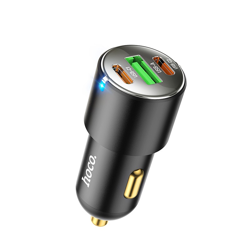 Car laadija Hoco NZ6 PD45W 2xType-C/1xUSB-A must