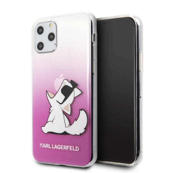 Karl Lagerfeld Choupette Fun iPhone 11 Pro ümbris - roosa