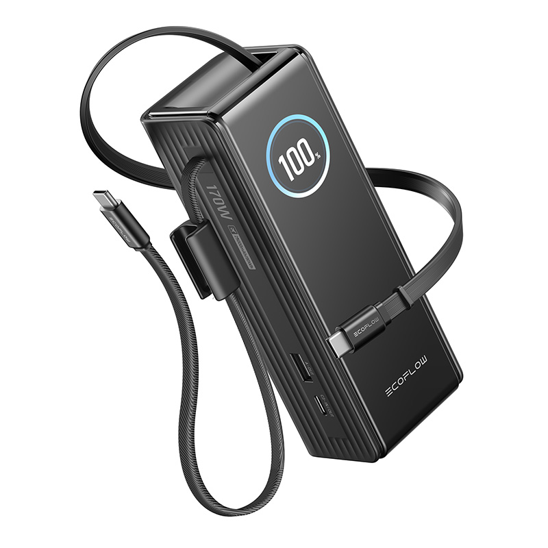 EcoFlow RAPID Powerbank 25000mAh, 170W (built-in 100W kaabels).