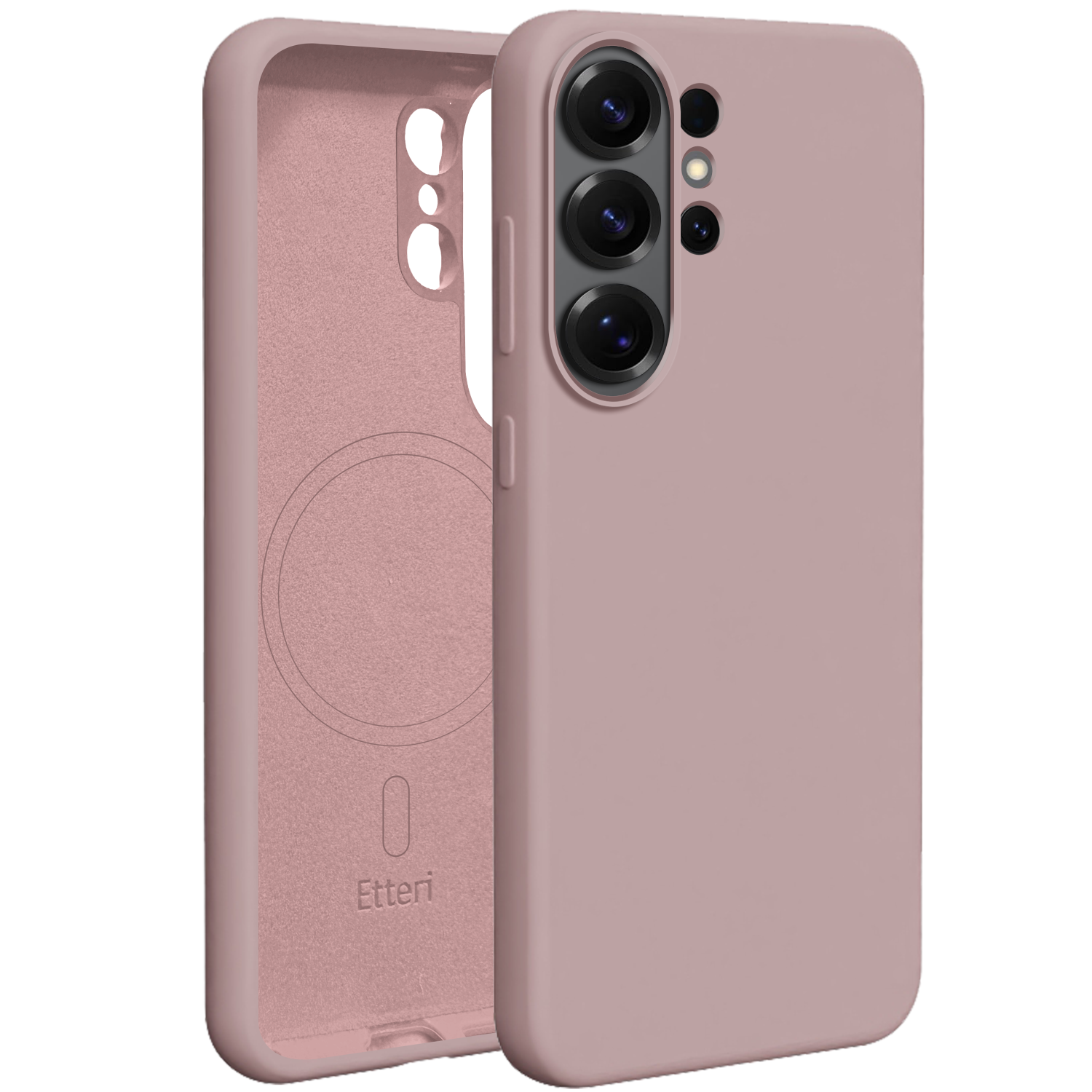 Etteri Silikoon Mag ümbris for Samsung Galaxy S26 Ultra heleroosa