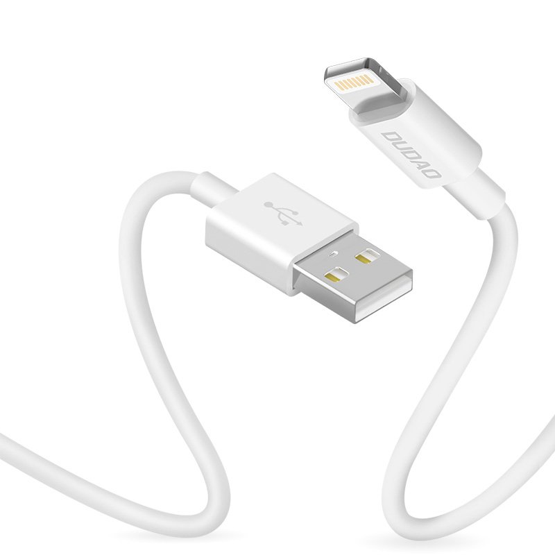 Dudao cable USB / Lightning 3A 1m valge (L1L valge)