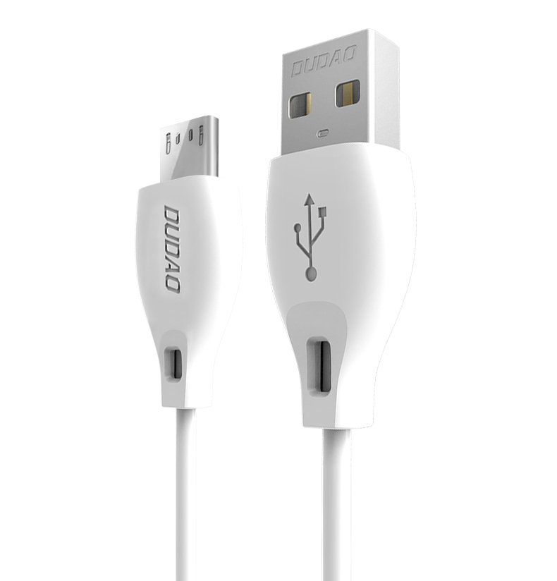 Dudao cable micro USB cable 2.4A 2m valge (L4M 2m valge)