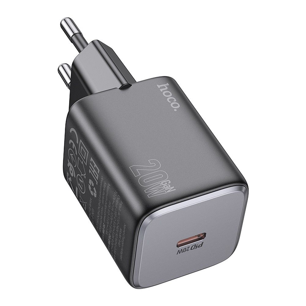 Phone Laadija Hoco USB C QC PD 20W N40 must