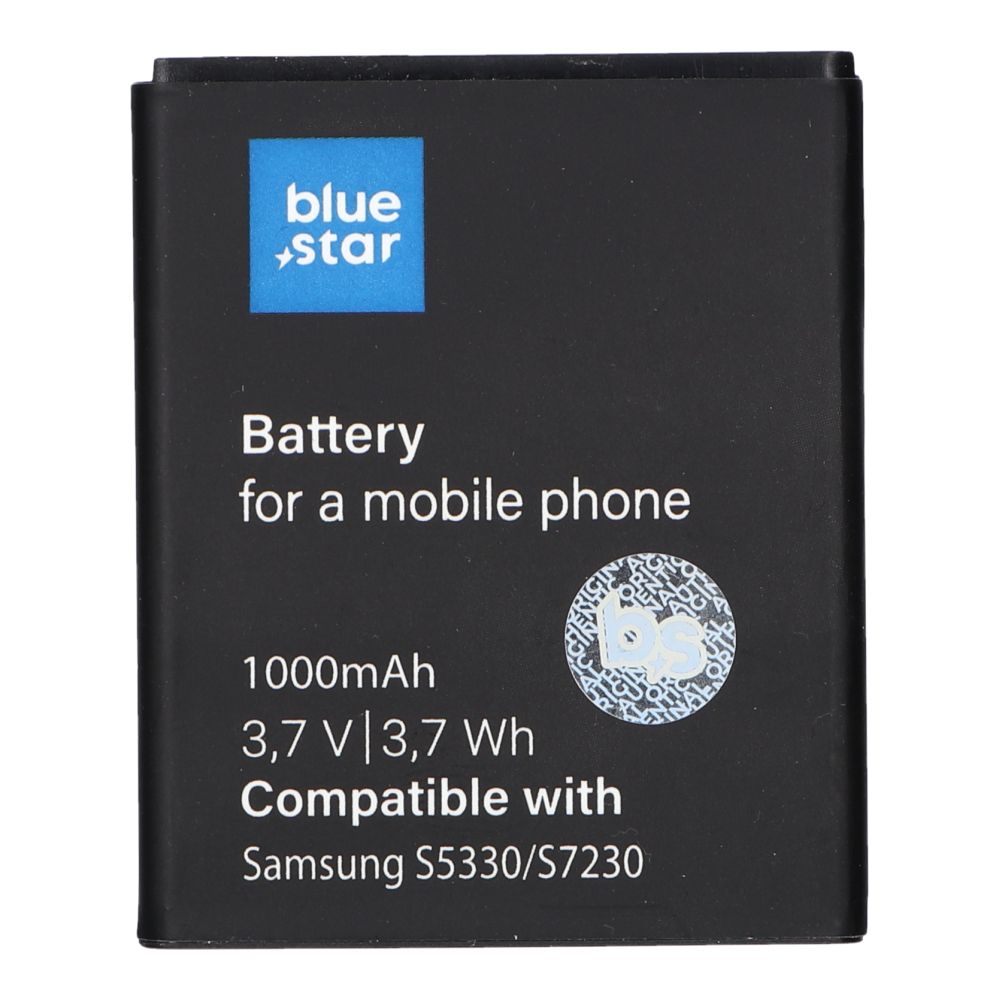 Aku jaoks Samsung S5330 Wave 533 / Wave 723 / S7230 / Galaxy Mini S5570 1000 mAh Sinine Star
