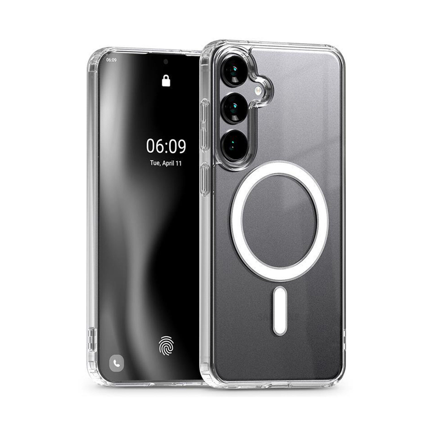 Mercury Jelly Hard MagSafe ümbris Samsung S24 FE jaoks, läbipaistev