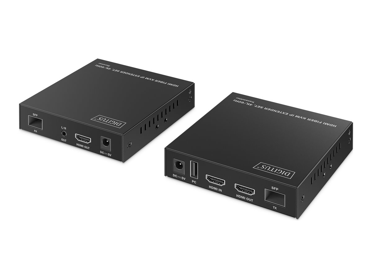 Digitus HDMI fiber KVM pikendaja komplekt 4K/60Hz
