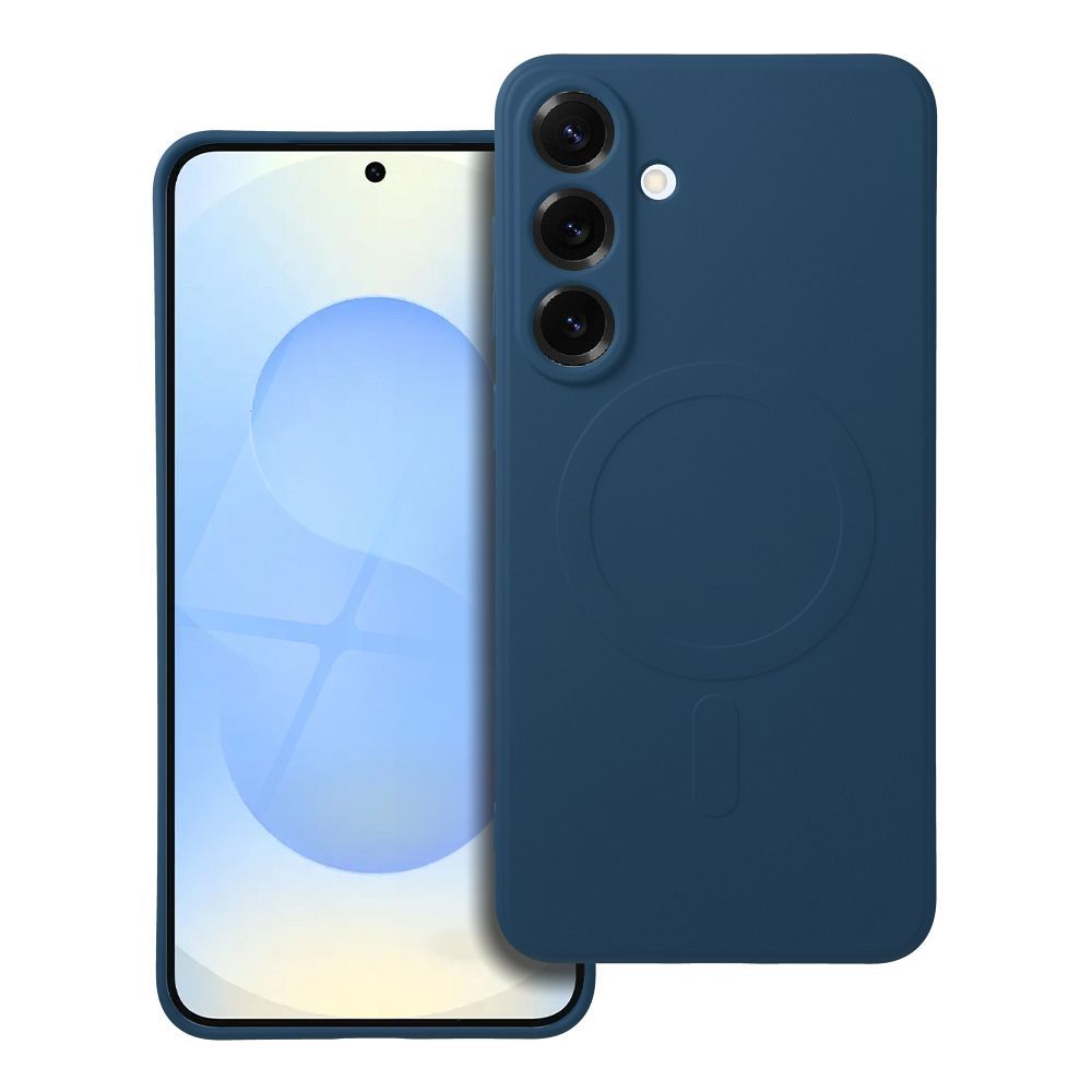SILICONE MAG ÜMBRIS compatible with MagSafe jaoks SAMSUNG S25 Plus sinine
