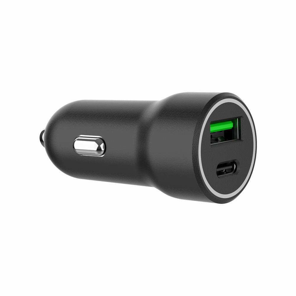 Gembird 2-pordiga USB autolaadija TA-UC-A2PDQC20-CAR-01