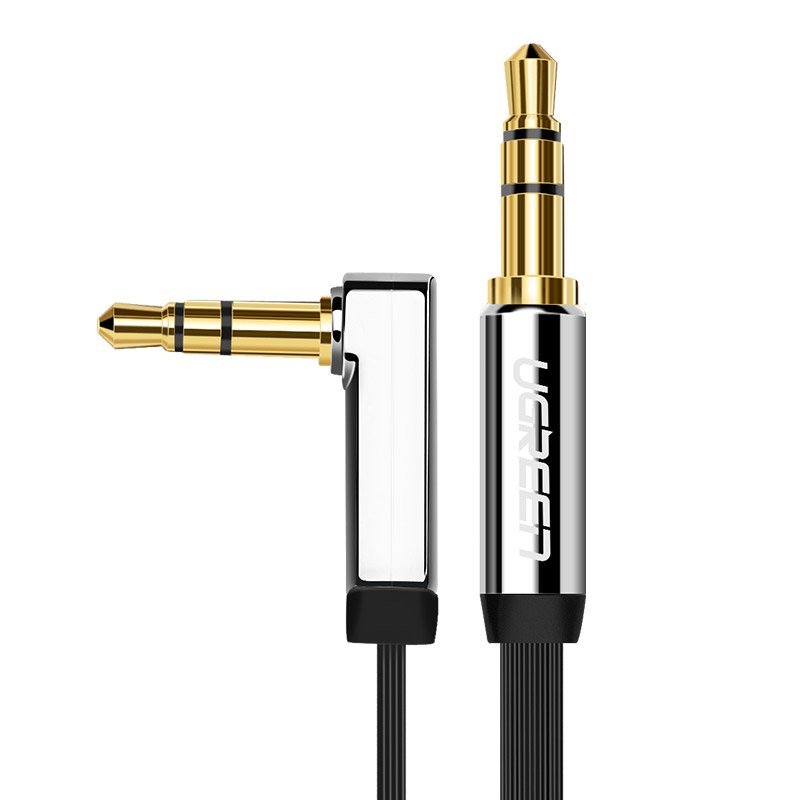 Ugreen lame AUX helikaabel 3.5 mm mini jack 2m hõbedane (10599)