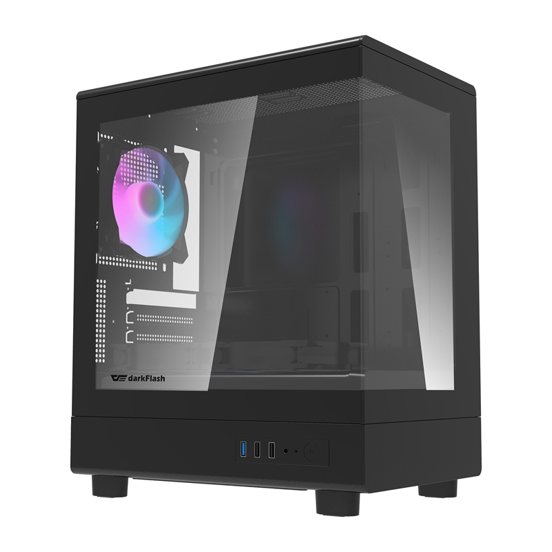Darkflash DB330M computer ümbris + 3 fans (must)