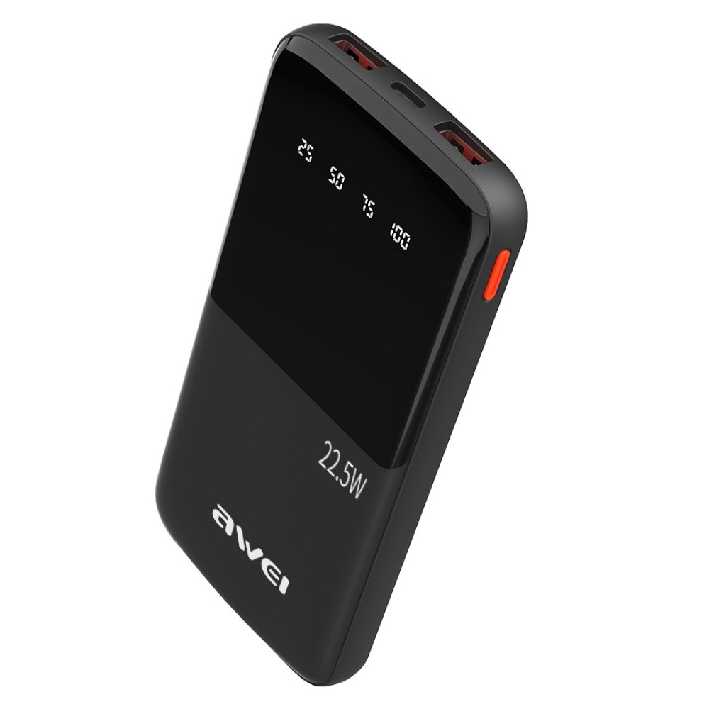 External battery Akupank Awei P10K 22.5W 10000mAh must