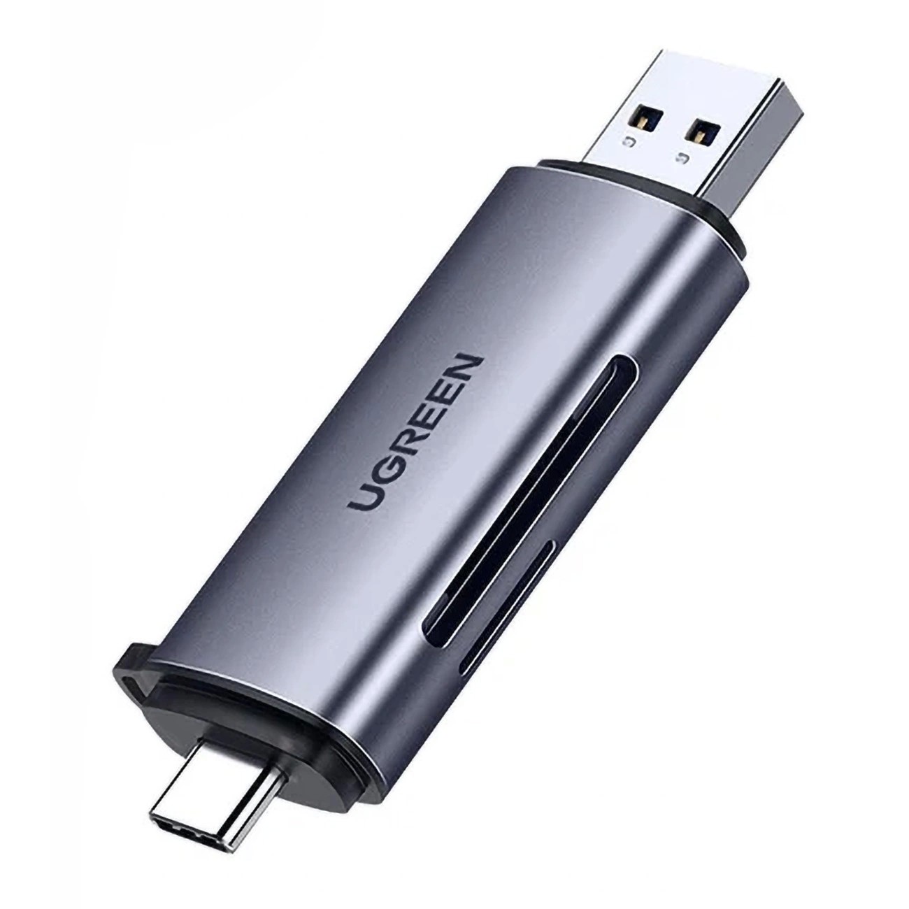 Memory card reader Ugreen CM185 USB-A 3.0/USB-C 3.1 to TF/SD (50706) hall