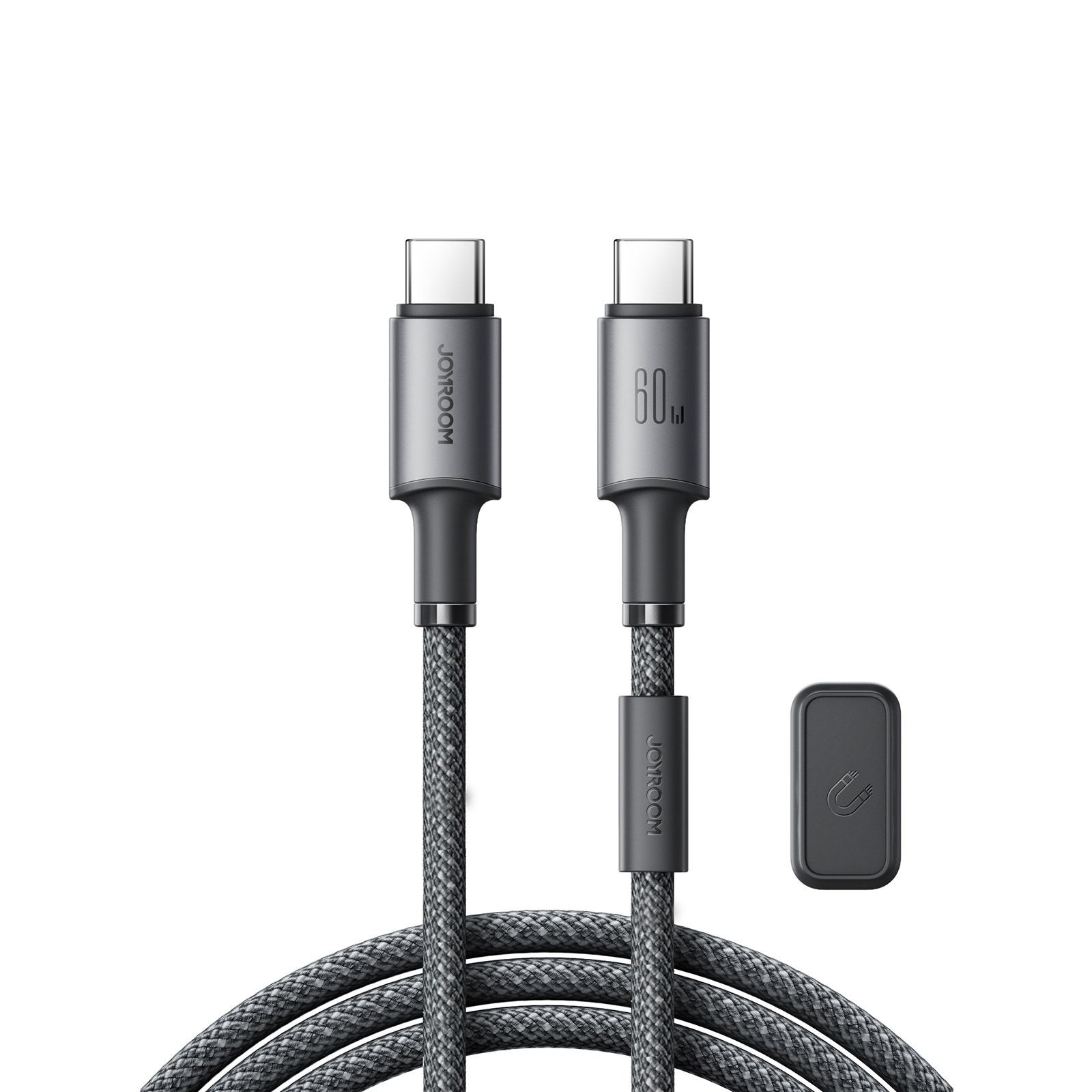 Joyroom S-A50 Unlimited Series 60W USB-C - USB-C Cable with Magnetic Organizer 1.2m - Gray