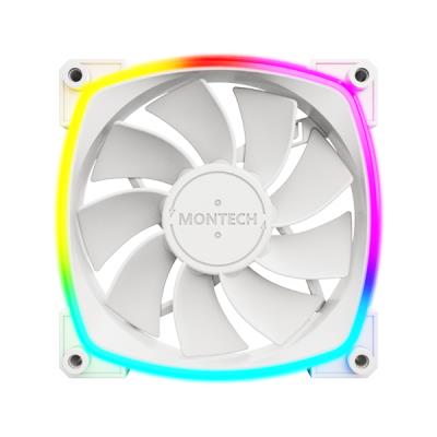 Korpuse ventilaator 120mm RX120 PWM Valge 3 tk. Montech