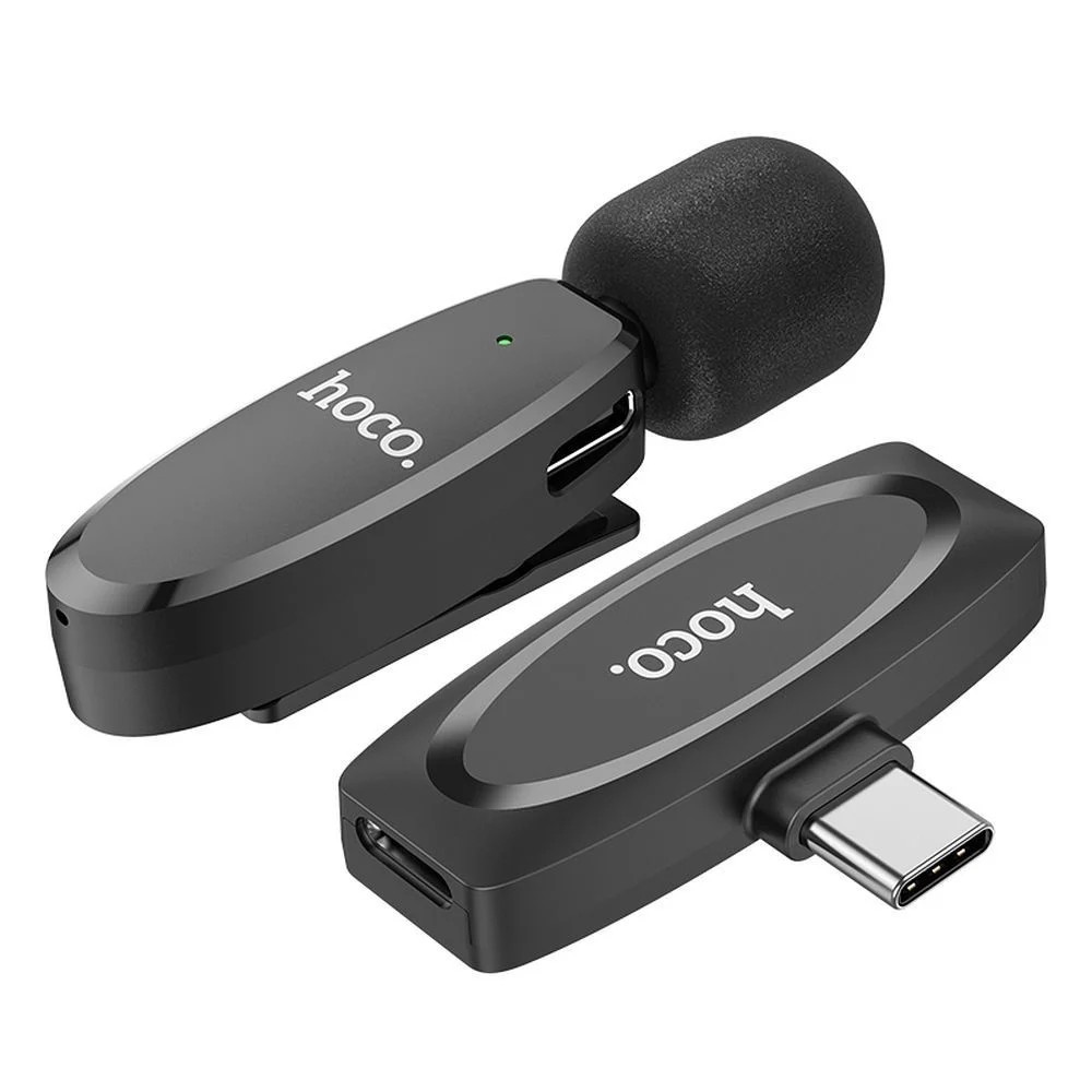 HOCO L-15 Wireless Lavalier Microphone, USB Type-C