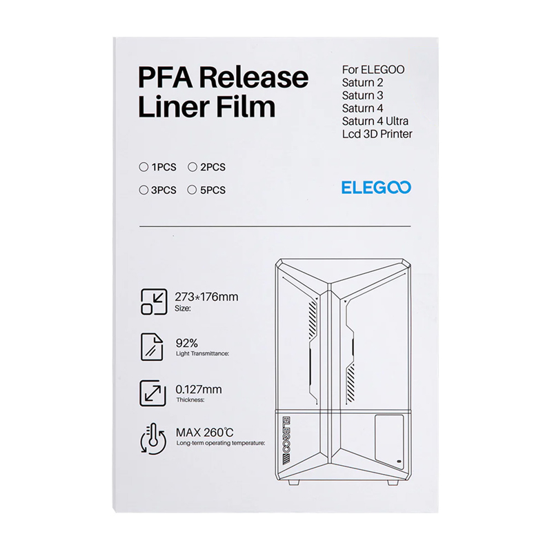 PFA kile ELEGOO Saturn 4 / Saturn 4 Ultra (5 tk)