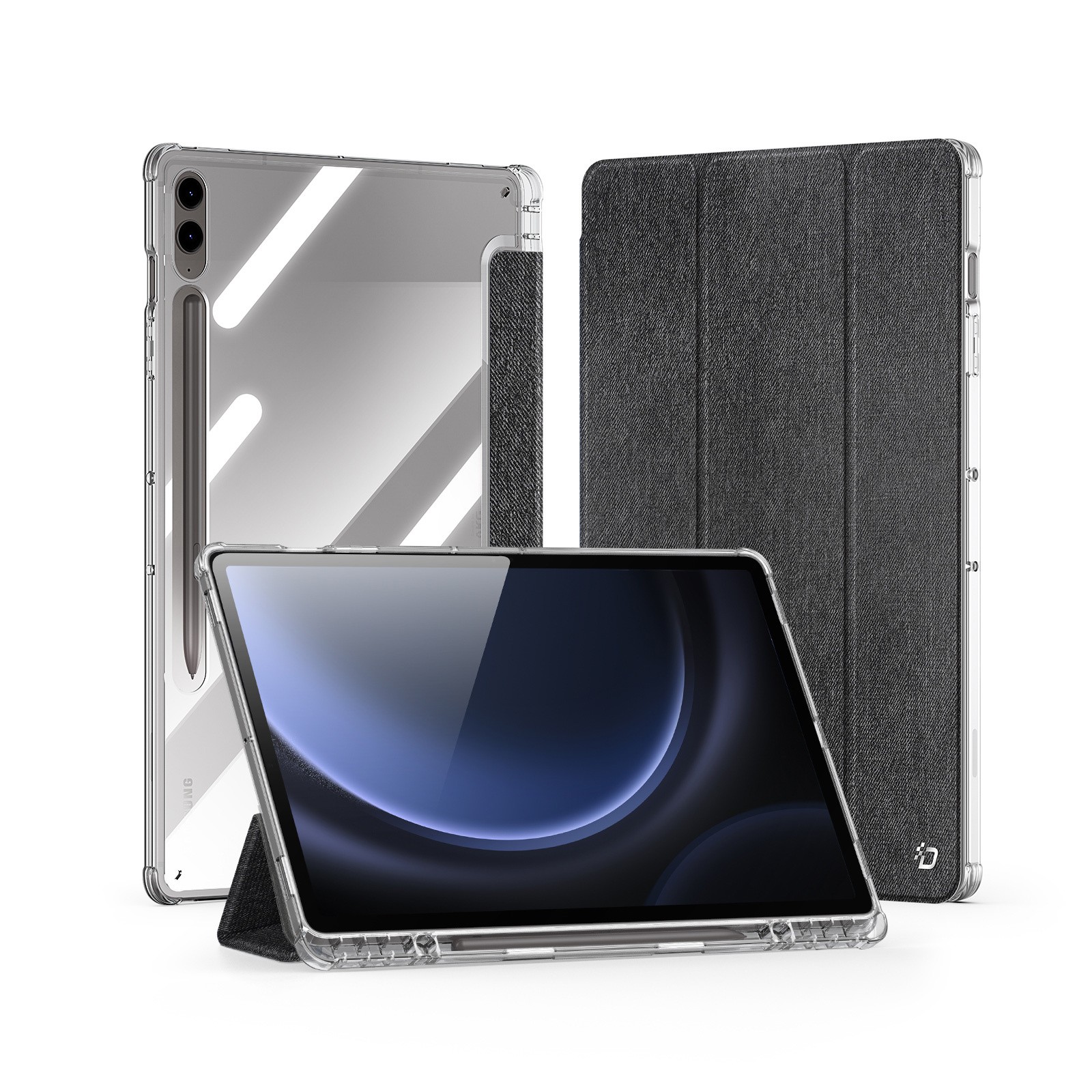 Ümbris Dux Ducis Unid Samsung X810/X816 Tab S9 Plus/X610/X616 Tab S9 FE Plus must