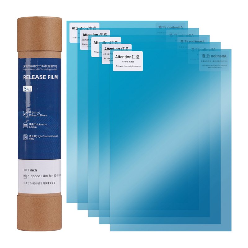 Anycubic kiirvahetusega FEP-kile Photon Mono M5s/M5s Pro/M7 Pro/M7 jaoks (10,1 tolli/5 tk)