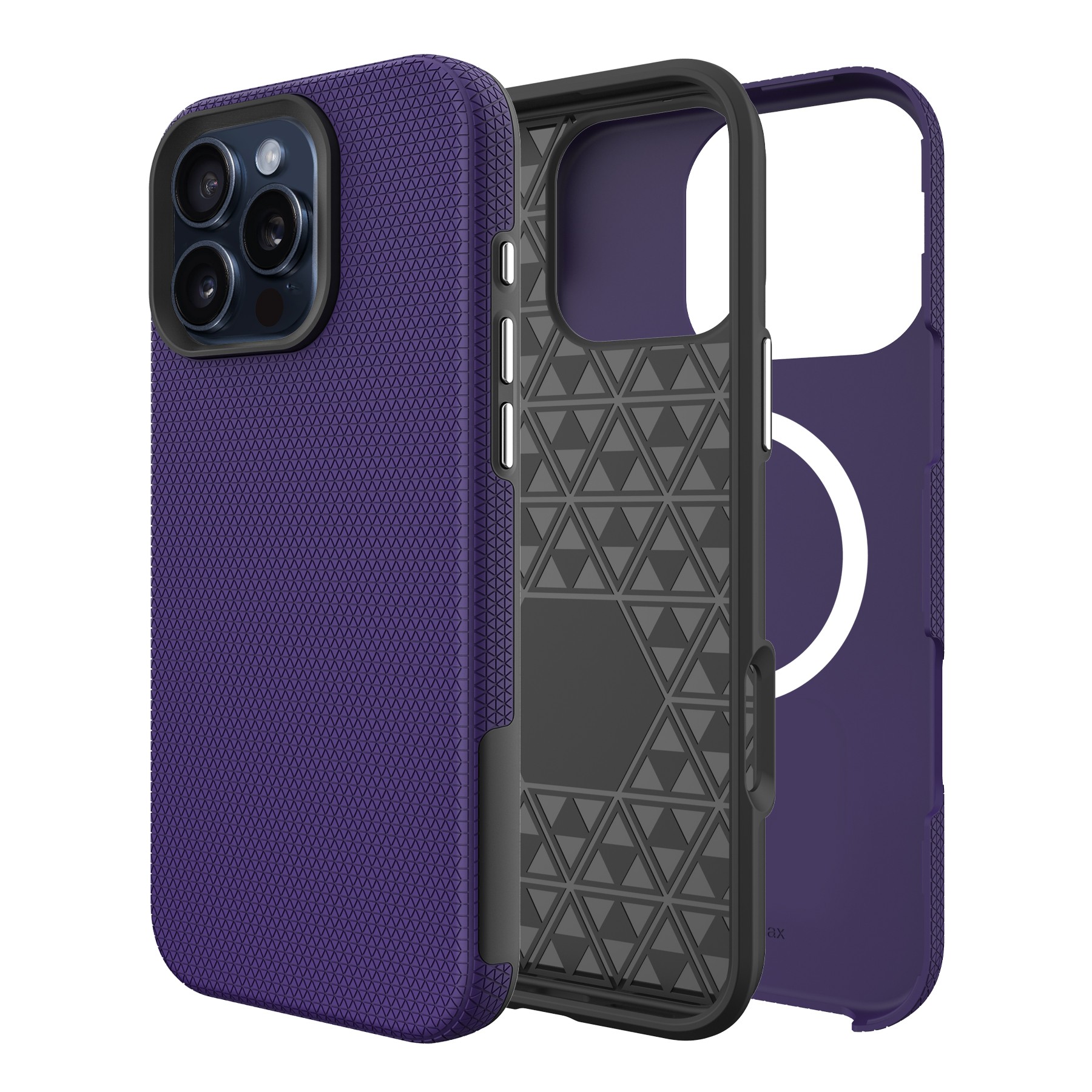 Чехол Perfectionists Triangle Mag для iPhone 16 Pro Max фиолетовый