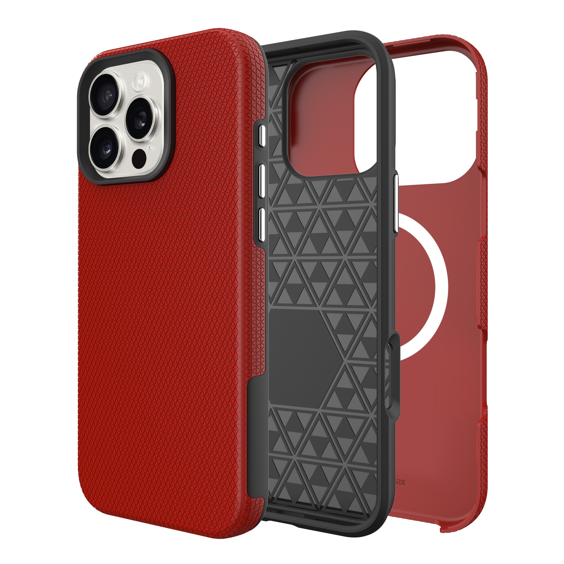 Perfectionists Triangle Mag Ümbris iPhone 13 Pro Max punane