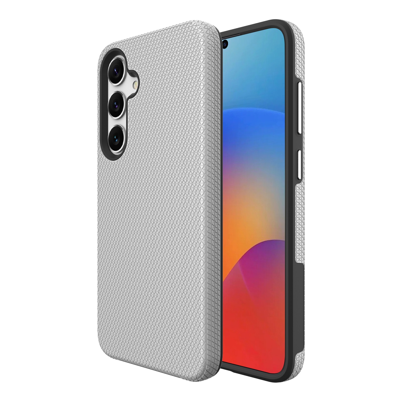 Perfectionists Triangle Case Samsung S921 S24/S931 S25 silver