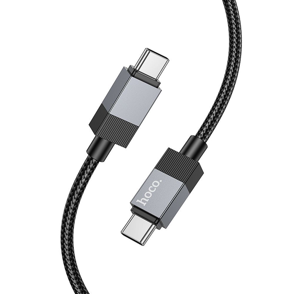 Кабель USB C to USB C Hoco 3A 60W 1 m X110 черный