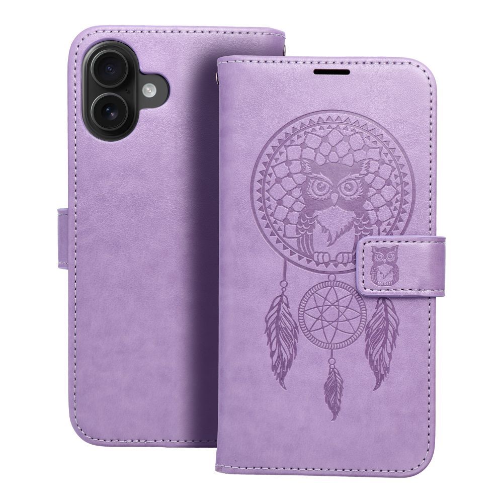 MEZZO Book ümbris jaoks IPHONE 16 Plus dreamcatcher lilla