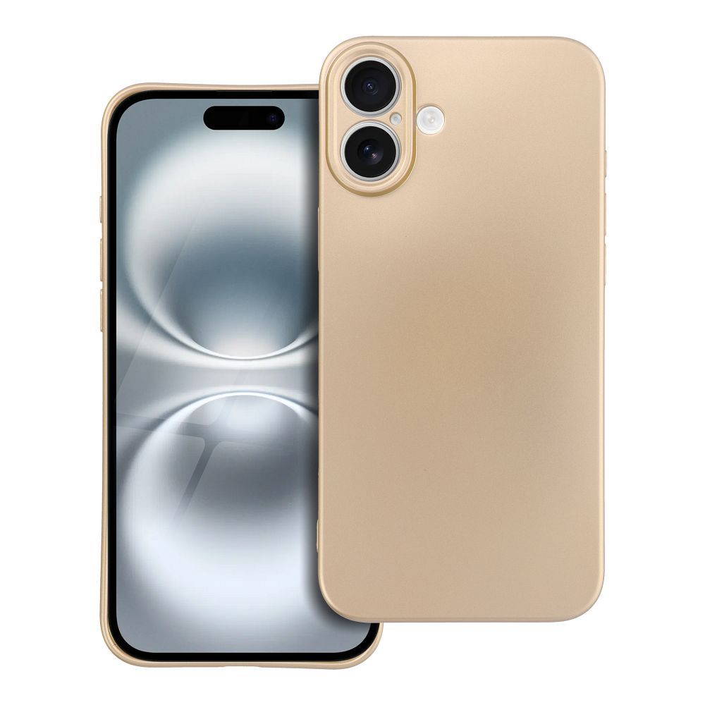 METALLIC Ümbris jaoks IPHONE 16 Plus Plus kuldne